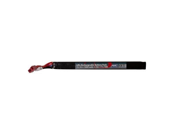 ASG Battery - 11,1V 1000 mAh 25C LiPo T-plug Pil- 19364