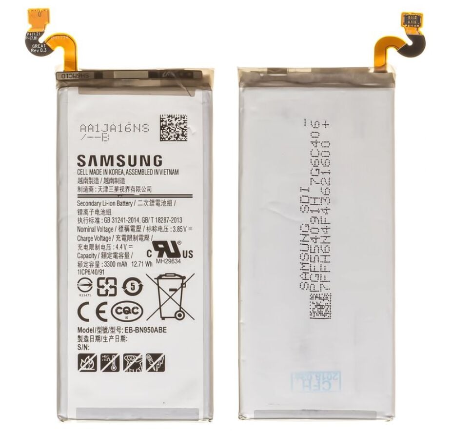 Samsung Orijinal Galaxy Note 8 SM-N950 N9508 4.4V 3300mAh 12.71Wh Cep Telefonu Batarya Pil