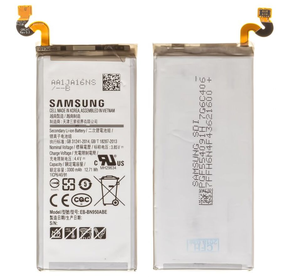 Samsung Orijinal EB-BN950ABE EB-BN950ABA 4.4V 3300mAh 12.71Wh Cep Telefonu Batarya Pil