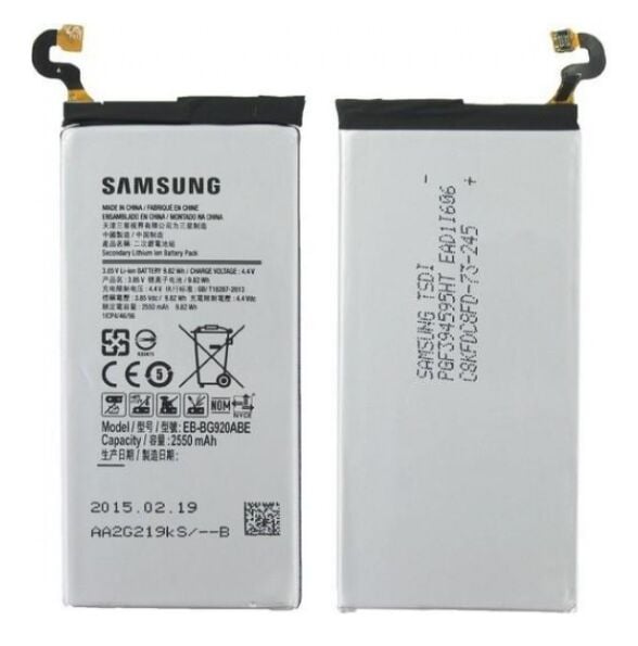Samsung Orijinal Galaxy S6 G9200 G9208 4.4V 2550mAh 9.82Wh Cep Telefonu Batarya Pil