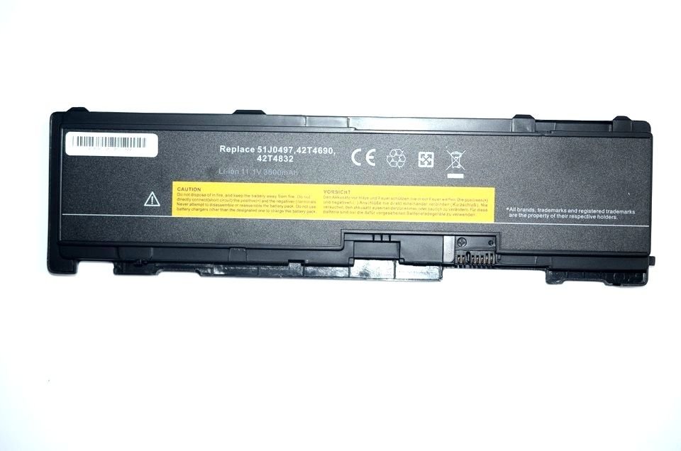 Orijinal Lenovo ThinkPad T400S Notebook Laptop Batarya Pil 42T4689