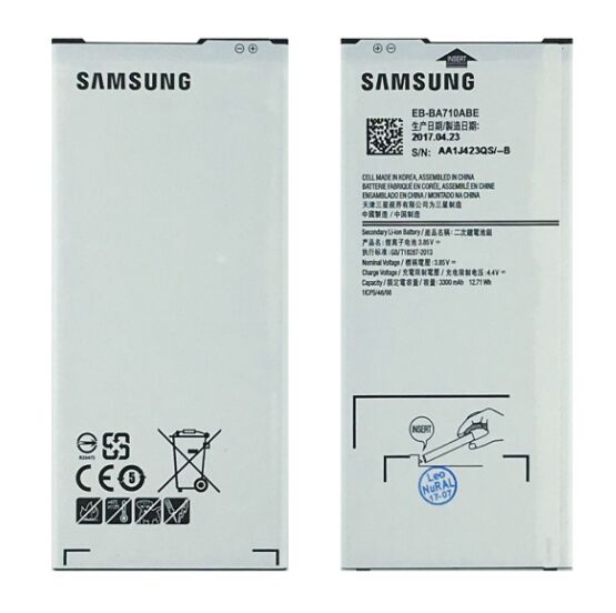 Samsung Orijinal Galaxy A7 2016 A710 4.4V 3300mAh 12.71Wh Cep Telefonu Batarya Pil