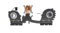 Orijinal Lenovo Yoga 530-14IKB Notebook Cpu Soğutucu Heatsink Fan AT173001FF0