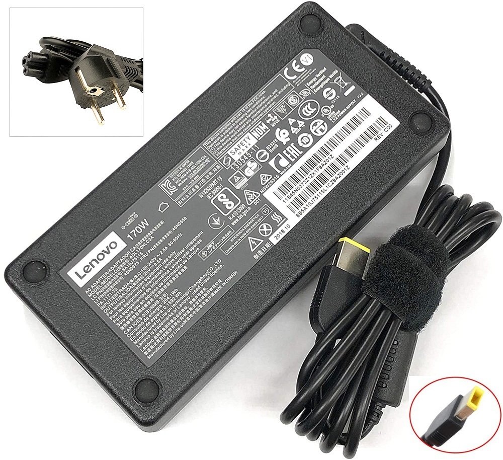 Orijinal Lenovo Thinkpad P50 20V 8.5A Usb Uç Notebook Adaptör Laptop Şarj Aleti 45N0558