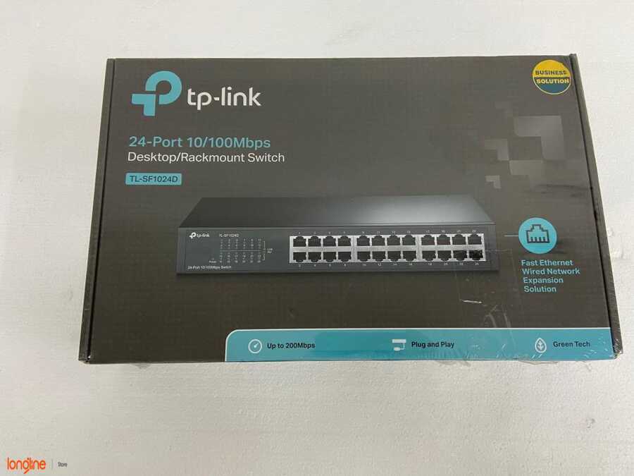 İkinci El TP-Link TL-SF1024 24-Port Ethernet 10/100Mbps Rackmount Switch