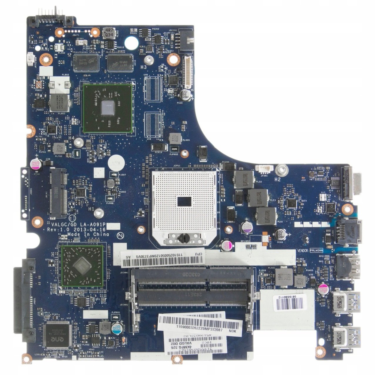 Lenovo G505S Sök Tak işlemcili AMD Ekran Kartlı Notebook Anakart LA-A091P