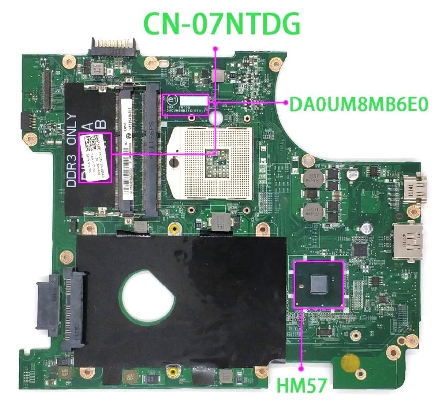 Dell Inspiron 14R N4010 On Board Notebook Anakart DA0UM8MB6E0