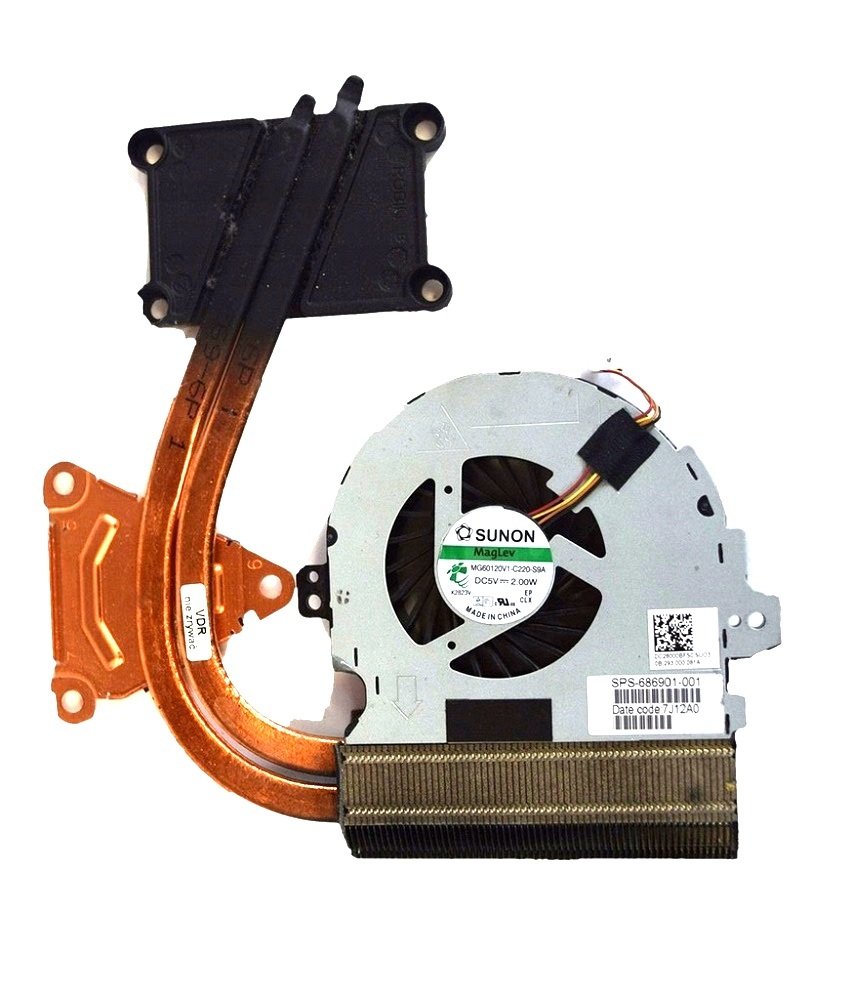 Orijinal Hp Envy DC28000BFS0 DC28000BFF0 Cpu Sogutucu Heatsink Fan