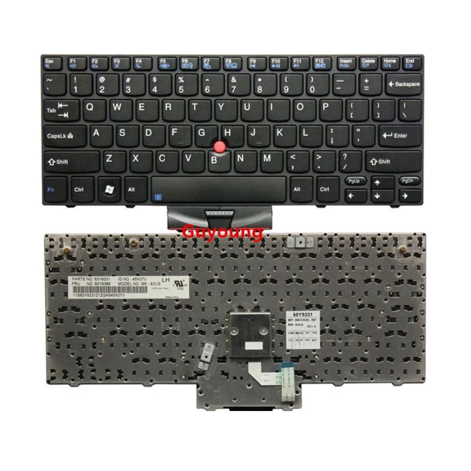 Orijinal Lenovo Thinkpad X100 X100E X120E  ingilizce Klavye Tuş Takımı 63Y0239