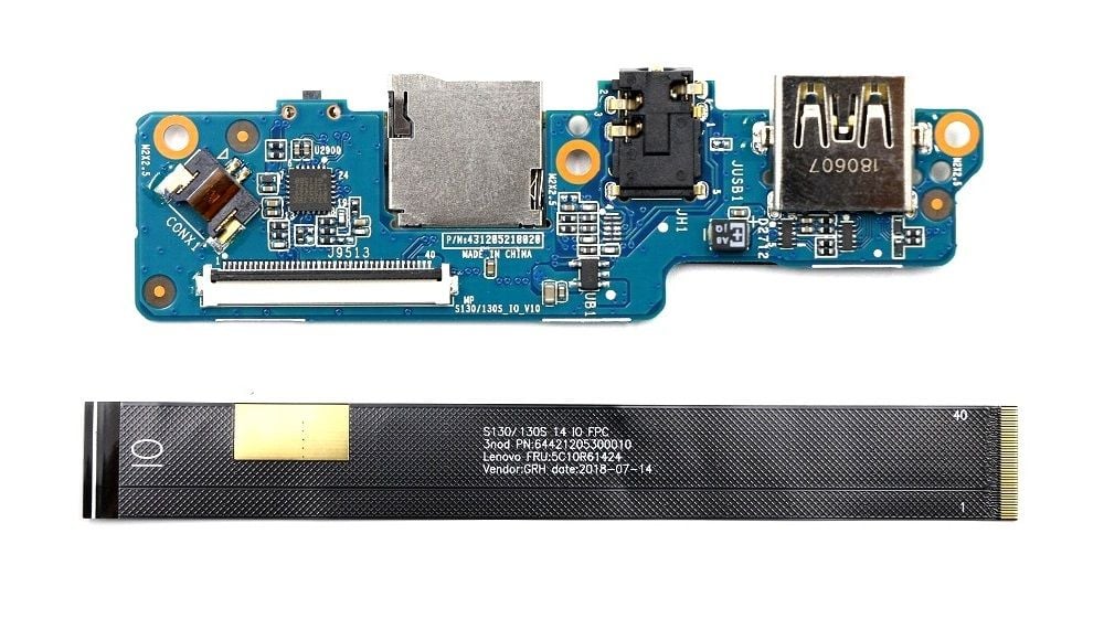 Lenovo Orijinal ideapad 130S-11IGM 81KT Notebook Audio Jack SD Kart USB Port Board