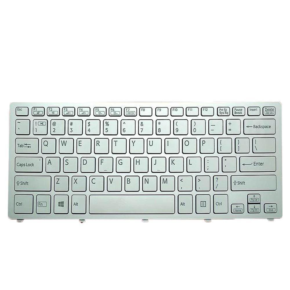 Sony Vaio SVF14N Serisi 9Z.NABBQ.80T Ledli Notebook Klavye (Beyaz)