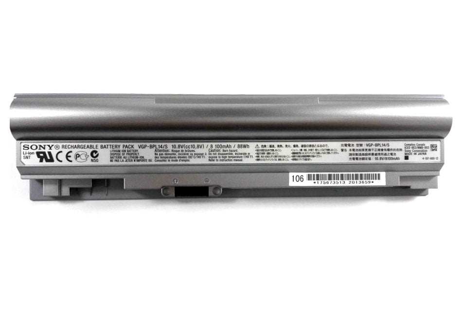 Orijinal Sony Vaio VGN-TT Serisi Notebook Batarya Laptop Pil