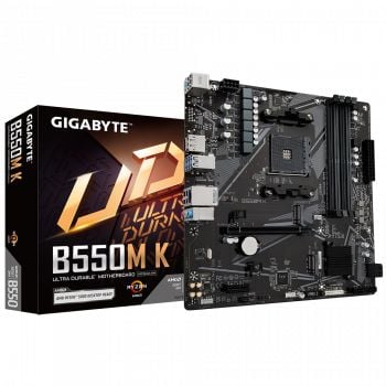 GIGABYTE B550M K DDR4 4733MHz(OC) HDMI M.2 DP mATX AM4