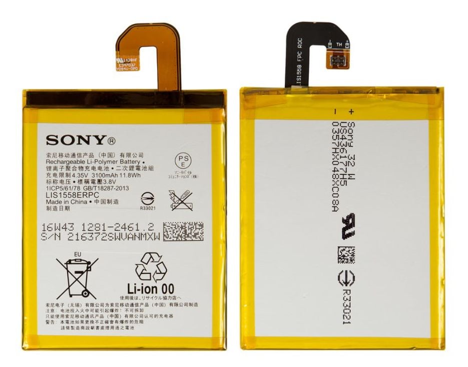 Sony Orijinal Xperia LIS1558ERPC 4.35V 3100mAh 11.8Wh Cep Telefonu Batarya Pil