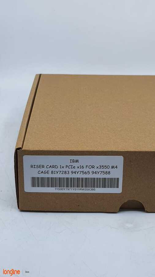 İkinci El IBM RISER CARD 1X PCIE X16 X3550 M4 CAGE 81Y7283 94Y7588