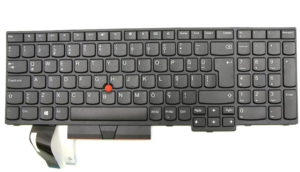 Orijinal Lenovo ThinkPad E580 E585 L580 Türkçe Klavye Tuş Takımı 01YP667