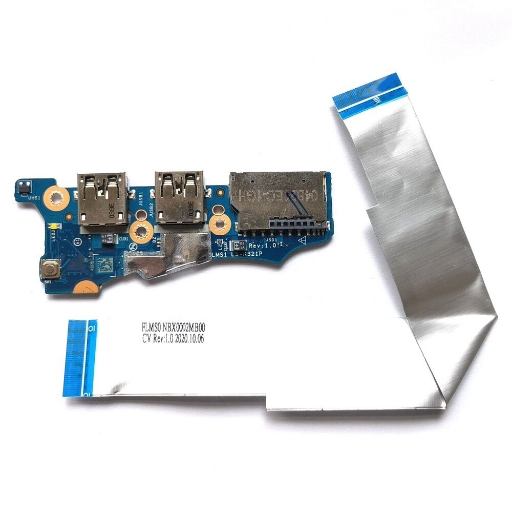 Lenovo Orijinal ideapad 5-14ITL05 82FE Notebook Tetik Power Buton SD Kart USB Port Board