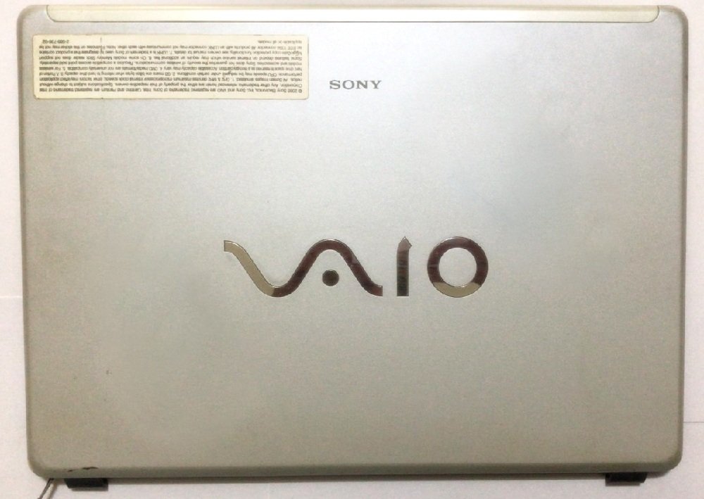 Sony Vaio VGNFJ VGN-FJ Ekran Arka Kasa Lcd Cover