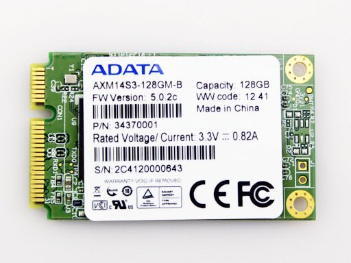 Orjinal ADATA AXM14S3-128GM-B 128GB SSD HDD Mini PCIe mSATA Hard Disk HDD