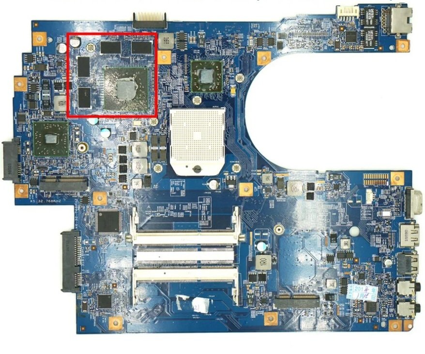 Acer Aspire 7551 7551G 7741G 7422 3749 AMD HD5470 Ekran Kartlı Notebook Anakart 48.4HP01.011