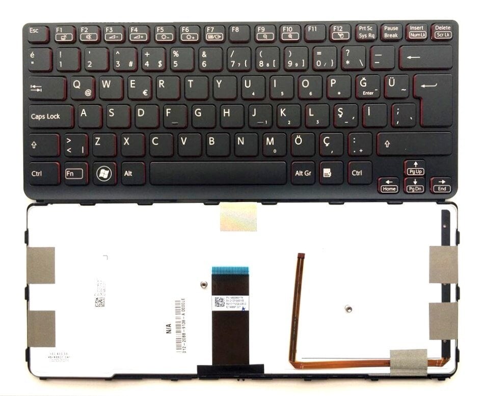 Orijinal Sony Vaio Sve14a3v2es Notebook Ledli Klavye Tuş Takımı 012-20BB-9138