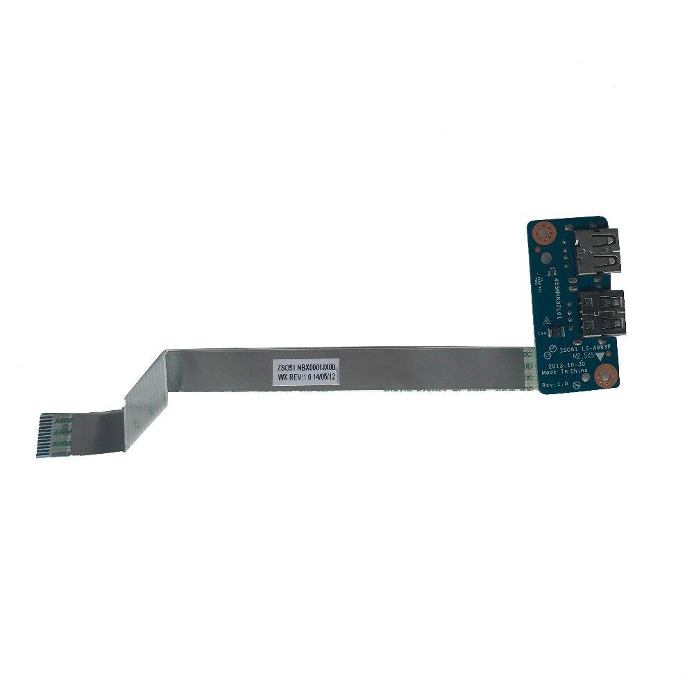 Orijinal HP Pavilion NBX0001JX00 LS-A993P 455MKK32L01 USB Port Board Kablolu