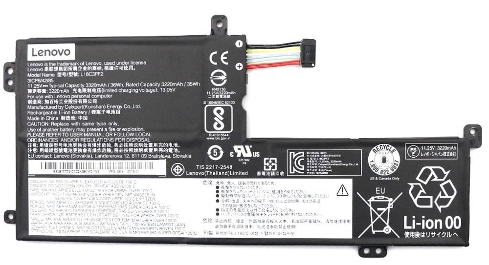 Orijinal Lenovo ideapad L340-15IWL Laptop Batarya Notebook Pili L18C3PF2