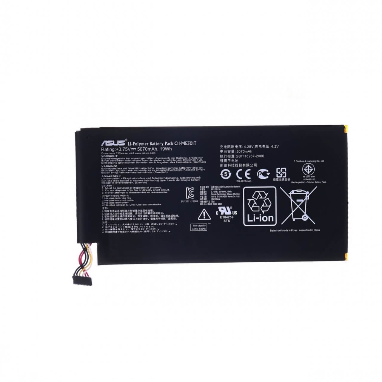 Orijinal Asus Memo Smart Pad ME301 ME301T TF400 TF400T Batarya Pil C11-ME301T