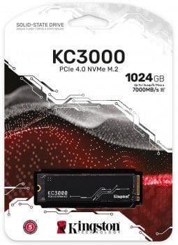 1TB KINGSTON KC3000 M.2 NVMe PCIe 4.0 SKC3000S/1024G 7000/6000MB/s