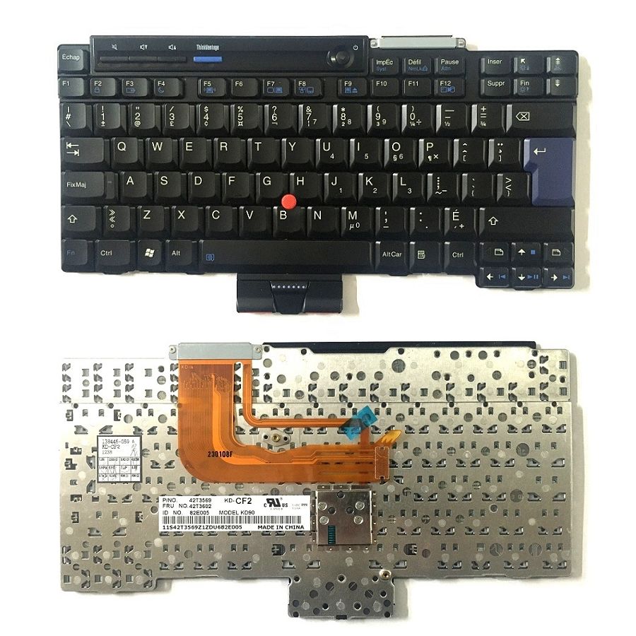 Orijinal Lenovo ThinkPad X300 X301 X301i Fransızca Klavye Tuş Takımı 42T3602