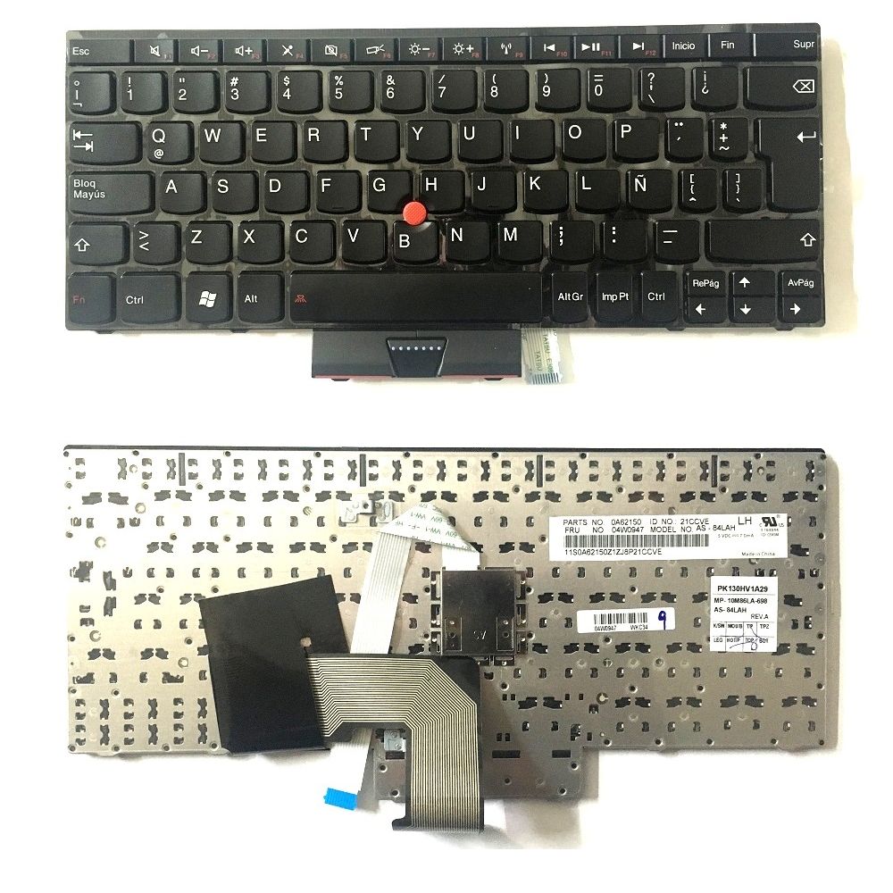 Orijinal Lenovo Thinkpad E125 E130 ispanyolca Klavye Tuş Takımı 04W0947