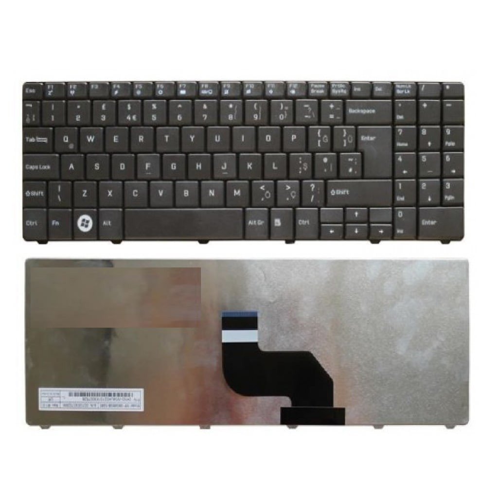 Casper Nirvana V128862AK3 0KN0-XV1TU08 MP-08G66TQ-5287 Notebook Klavye Laptop Tuş Takımı - Siyah