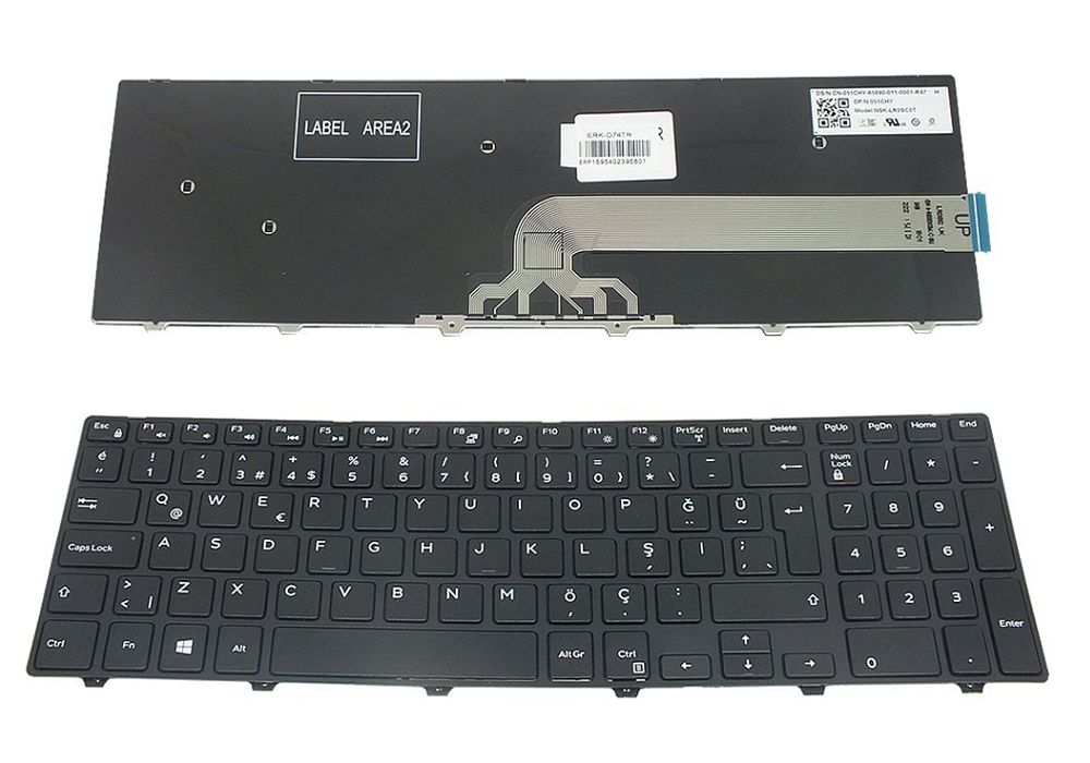 Orijinal Dell inspiron 15-5000 5542 5545 5547 Klavye Tuş Takımı CN-08XN93