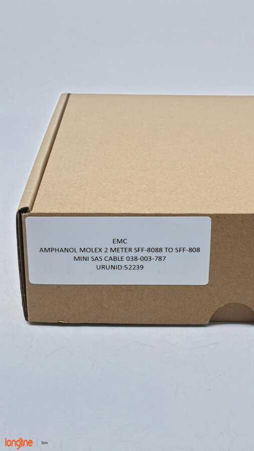 İkinci El EMC AMPHANOL 038-003-787 2M SFF-8088 TO SFF-808 MINI SAS CABLE