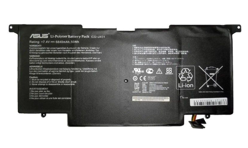 Orijinal Asus ZenBook UX31 Serisi Notebook Batarya Laptop Pil C22-UX31
