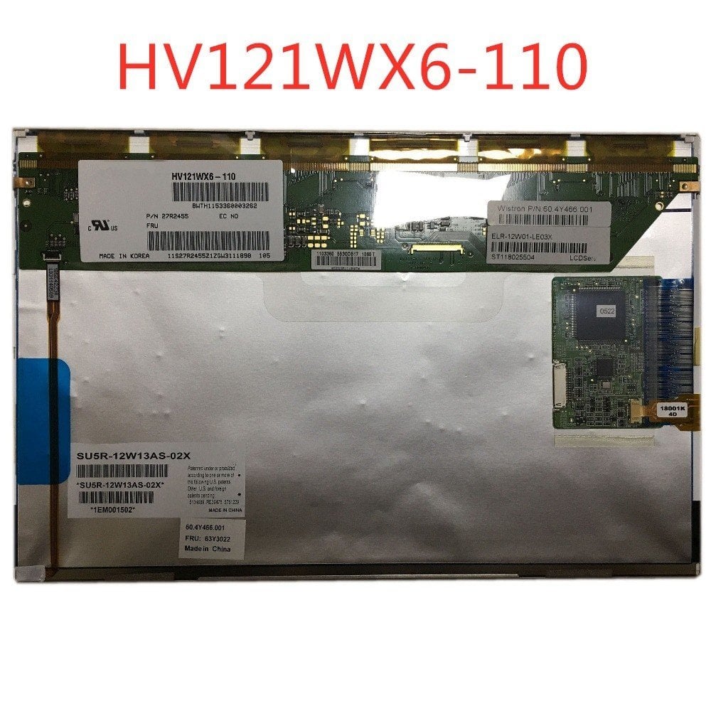 Lenovo Thinkpad X200 X201 HV121WX6-110 13N7296 27R2455 Dokunmatik Ekran Lcd