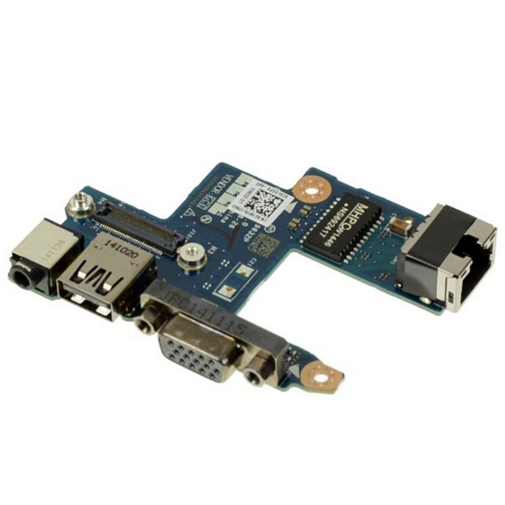 Orijinal Dell Latitude E5440 Serisi P44G Audio Jack Ethernet VGA USB Port Board