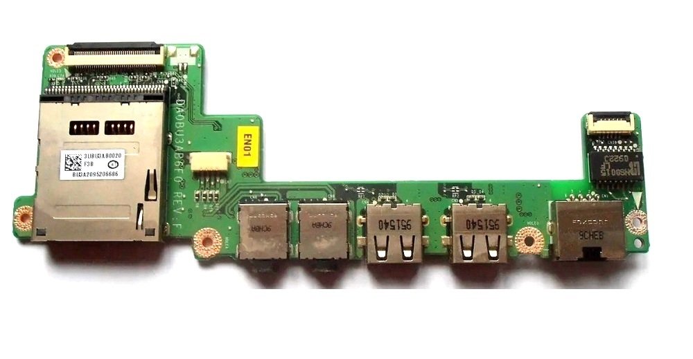 Toshiba Satellite T130 T131 T132 T135 T130D SD Ethernet Audio Usb Port Board DA0BU3AB6F0