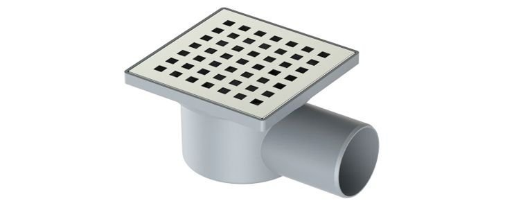 Paslanmaz Yer Sifonu 10x10 Q50  Lux