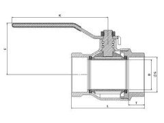 Küresel Doğalgaz Vanası Mop 20 11/4