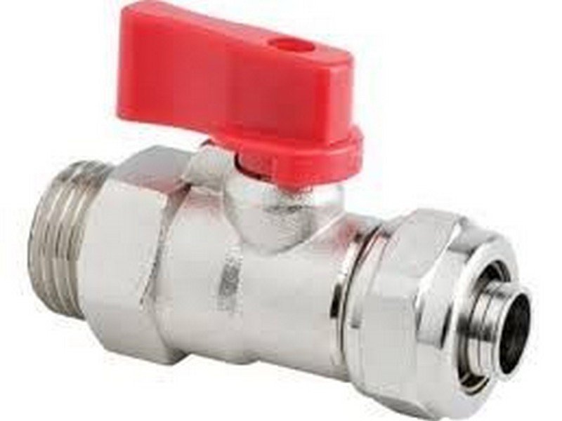 Mini Küresel Vana Yerden Isıtma Dış Dişli 16x2 Pex 1/2