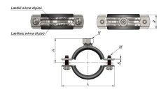 Doğalgaz Boru Kelepçesi Somunlu 3/4