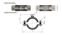 Doğalgaz Boru Kelepçesi Somunlu 4''