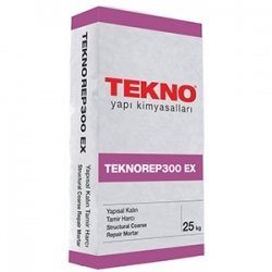 TEKNOREP 300 EX Çimento esaslı rötresiz kalın tamir harcı