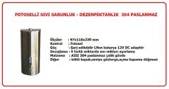 Fotoselli Paslanmaz Sıvı Sabunluk ve Dezenfektan Dispanseri 800 ml