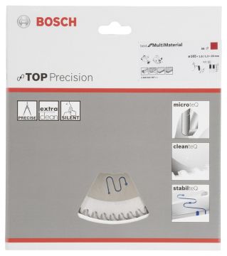 Bosch - Best Serisi Hassas Kesim Çoklu Malzeme için Daire Testere Bıçağı 165*20 mm 56 Diş