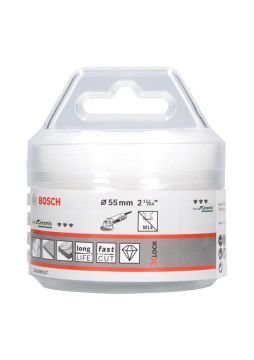 Bosch - X-LOCK - Best Serisi, Taşlama İçin Seramik Kuru Elmas Delici 55*35 mm
