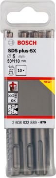Bosch - SDS-Plus-5X Serisi Kırıcı Delici Matkap Ucu 5*110 mm 10'lu