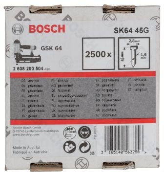 Bosch - GSK 64 Çivisi 45 mm 2500li Galvanizli