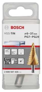 Bosch - HSS-TiN 12 Kademeli Matkap Ucu PG7-PG29